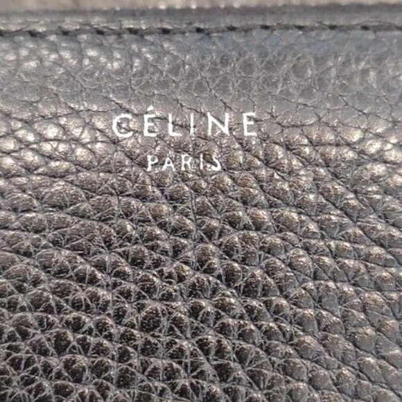 Céline Calfskin Long Zipper Wallet-Black And Yellow-used-*See Photos* CoA - Picture 4 of 16